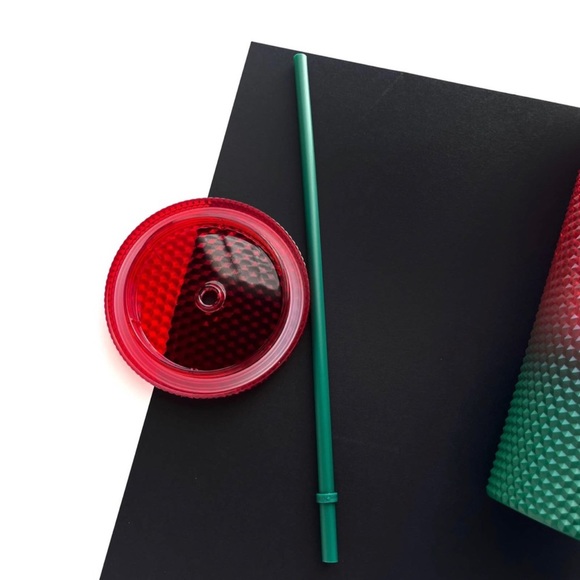 New in box Disney Starbucks Christmas Tumbler Parks Mickey Mouse cup&straw Ombré - Picture 4 of 9